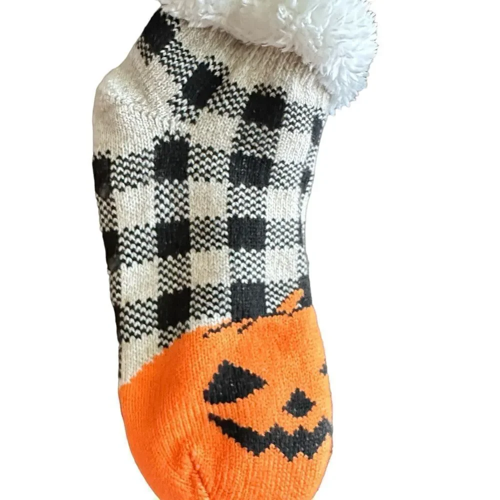 NWT Women’s Halloween Socks - Pumpkins Orange Black - One Size